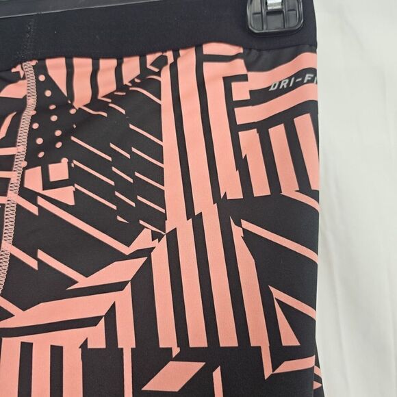 Nike Women's Pro Dri Fit Patchwork Printed Capris  Size Medium Tights - Picture 4 of 7